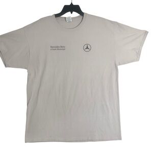 Mercedes Benz Light Grey Short Sleeve Tee Mens Size XL
